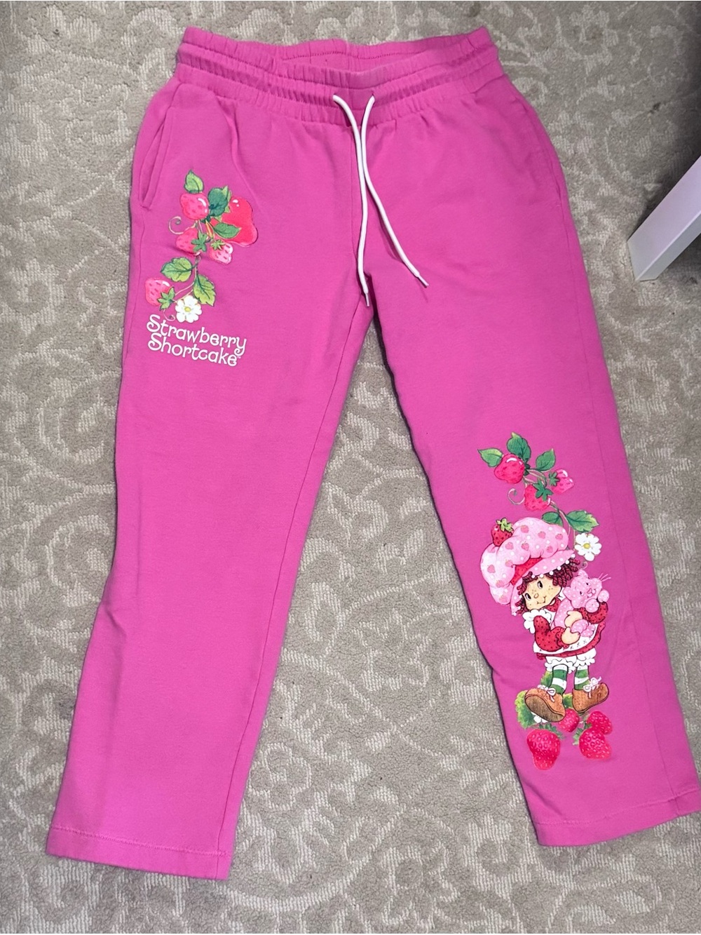 Strawberry Shortcake Pink Graphic Sweatpants